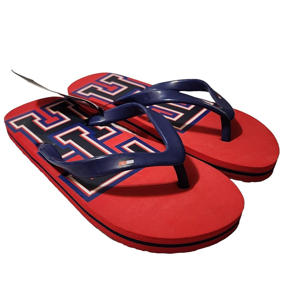 Tommy Hilfiger Boys Flip‎ Flop Rubber Sandals Size L (1-2)
